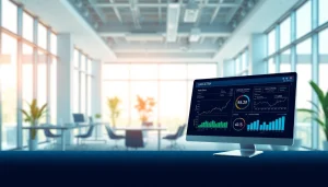 Visual representation of automated sales tax software showcasing real-time analytics and business efficiency.