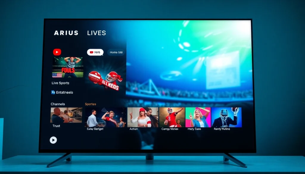 365티비의 다양한 콘텐츠를 보여주는 현대적인 디지털 스트리밍 인터페이스.