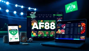 AF88 online betting interface with sports and USDT options, showcasing professionalism and excitement in gambling.
