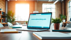 Visual representation of Www.valenciakey.com digital workspace promoting creativity and productivity.