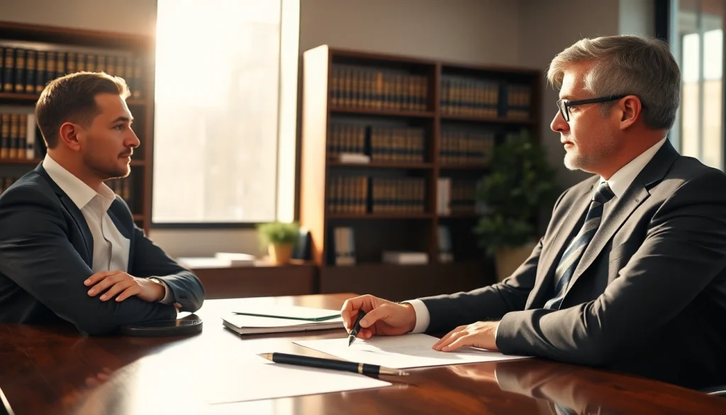 Consultation with a Maryland personal injury lawyer at https://www.marylandpersonalinjurylawyer.com, showcasing a professional environment.