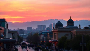 Experience the vibrant energy of Almaty city through the captivating skyline at https://albmaftoh.com