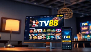 TV88 online betting platform showcasing diverse casino games and user-friendly interface