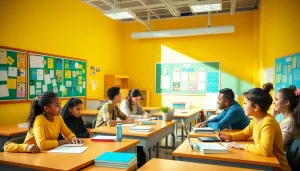 Engaged students collaborating in an inspiring setting highlighting Education activities.