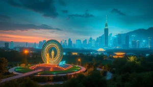 Experience the visionary landscape of the Gilgamesh Project at www.trilgameshproject.com featuring a tech-savvy city.