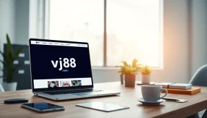 Showcase of vj88's digital marketing workspace with sleek design and modern tech.