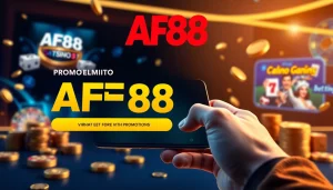 Engaging user interface of AF88 app showcasing vibrant casino games and sports betting.