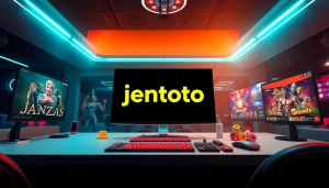 Jentoto platform interface with intuitive features for an engaging online gaming experience.