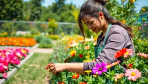 Beeld van https://detuinassistent.nl in een bloeiende tuin met kleurrijke bloemen en een groene omgeving.