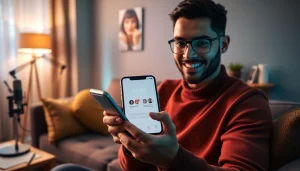 MV88 app usage on smartphone, highlighting user-friendly features and modern design.