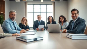 Lawyers discussing a case at https://www.wcfjustice.com, illustrating teamwork and professionalism.
