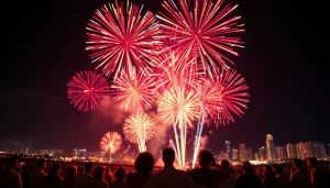 Experience a stunning fireworks display from https://5starfireworks.co.uk, showcasing brilliant colors and joy.