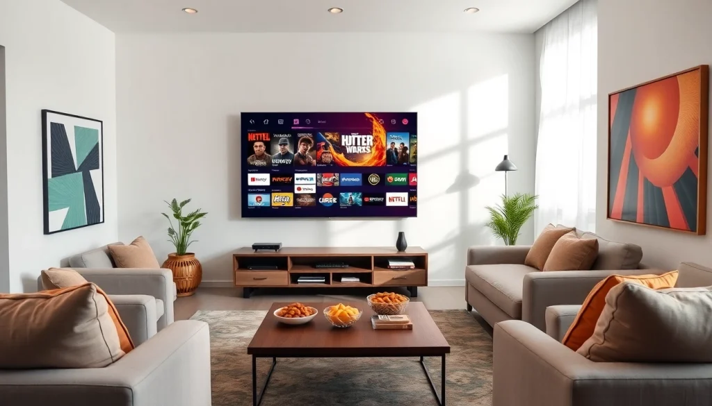 Experience seamless IPTV entertainment at https://vizomate.com with a stylish home setup.