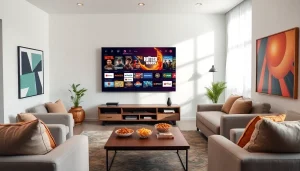 Experience seamless IPTV entertainment at https://vizomate.com with a stylish home setup.