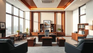 Showcase a professional law firm space at https://www.lawfirmswebsitedesign.com highlighting modern design.