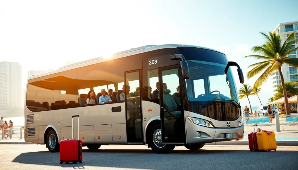 Experience premium transportation with https://miamicharterbus.com in a modern Miami charter bus.