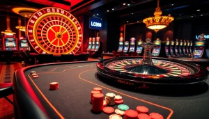 Lc88 players engaging in strategic betting at a luxurious casino table.