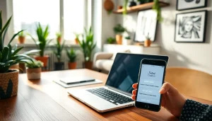 Creating payment links for content creators in a modern workspace with technology.