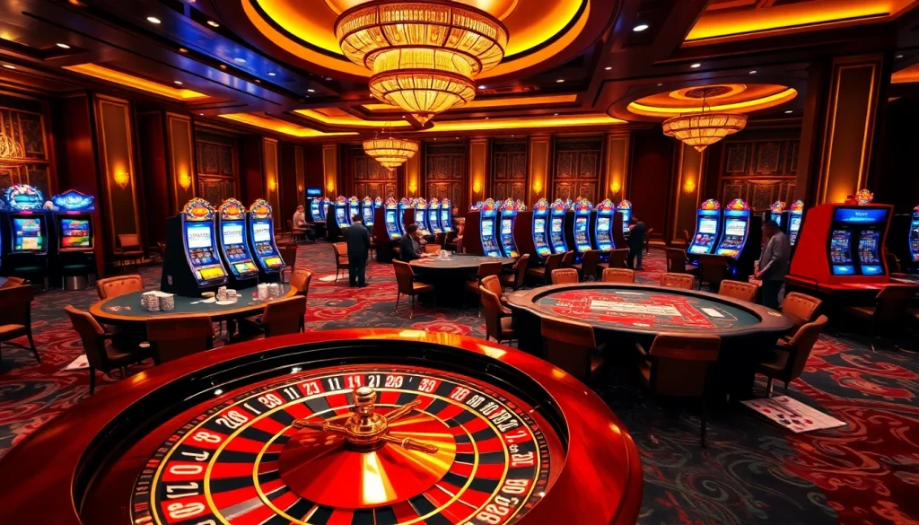 Experience the thrill of F168 casino gaming with an exciting roulette and poker scene.