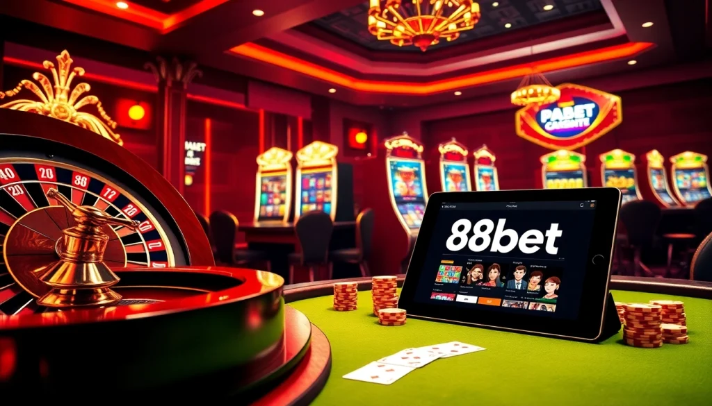 Engage with thrilling games at 88bet featuring roulette, poker, and vibrant slot machines.