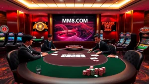 Experience the thrill of betting at MM88.COM with vibrant casino visuals and engaging gameplay.
