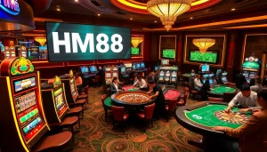 Experience the excitement of HM88 at a luxurious casino with vibrant games and thrilling atmosphere.
