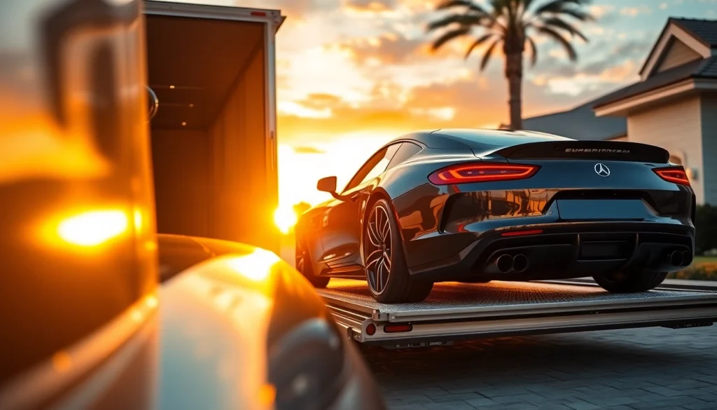 Securely transport your luxury vehicle with https://luxuryautocarriers.com in an elegant setting.