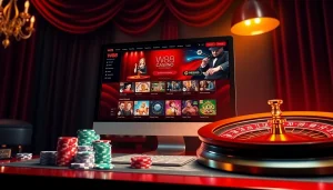 Trải nghiệm sự hứng khởi của liên kết W88 với casino trực tuyến có các trò chơi sinh động, chip và bài bạc.