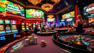 Experience the excitement at https://rr88.lat/, featuring vibrant poker tables and thrilling slot machines.