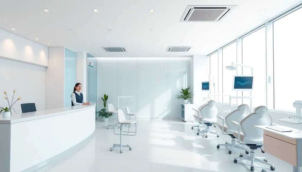 The best teeth whitening clinic in Kuala Lumpur featuring a modern reception area and friendly staff.