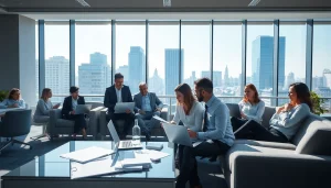 View of professionals collaborating in a corporate space at https://fidelitycorporate.com, highlighting teamwork.
