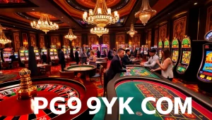 Engaged players enjoying games at PG99YK COM casino with roulette, poker, and slots.