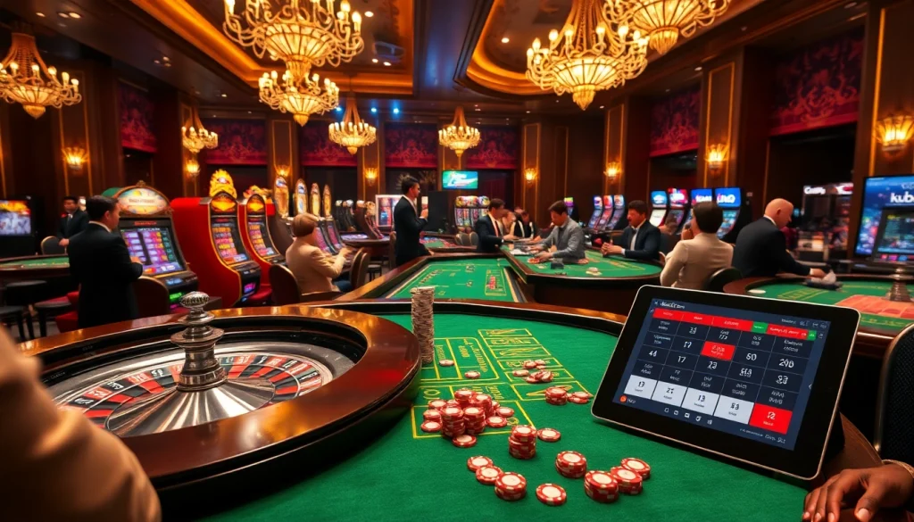 Experience the vibrant excitement of kubet with luxurious casino elements and interactive gaming.