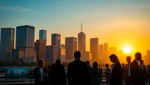 Engage with https://spectacle.com.ua through a vibrant cityscape showcasing modern urban life and connectivity.