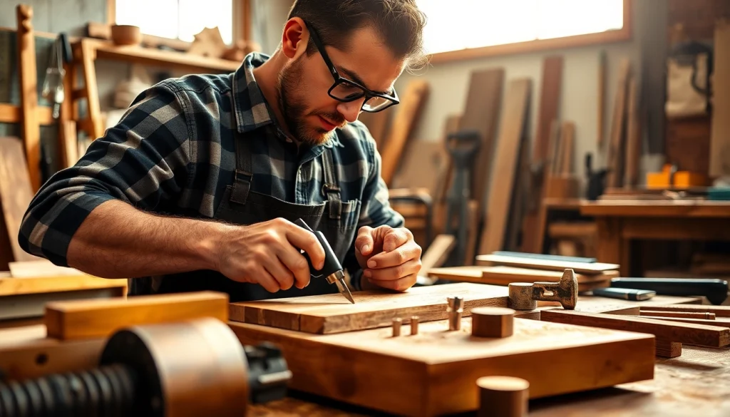 Trouver artisan est facile avec des experts dans un atelier bien éclairé.