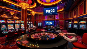 Play and win big at PH22 with exciting casino games and vibrant atmosphere.