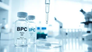 BPC 157 UK peptide displayed in a lab, highlighting its medical research potential.