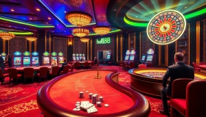 Experience the thrill of winning at Hello88, with vibrant casino tables and exciting slot machines.