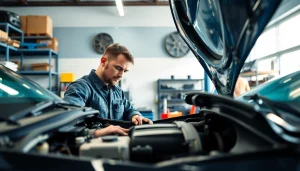 Find reliable auto repair near me with a professional mechanic working in a well-equipped workshop.