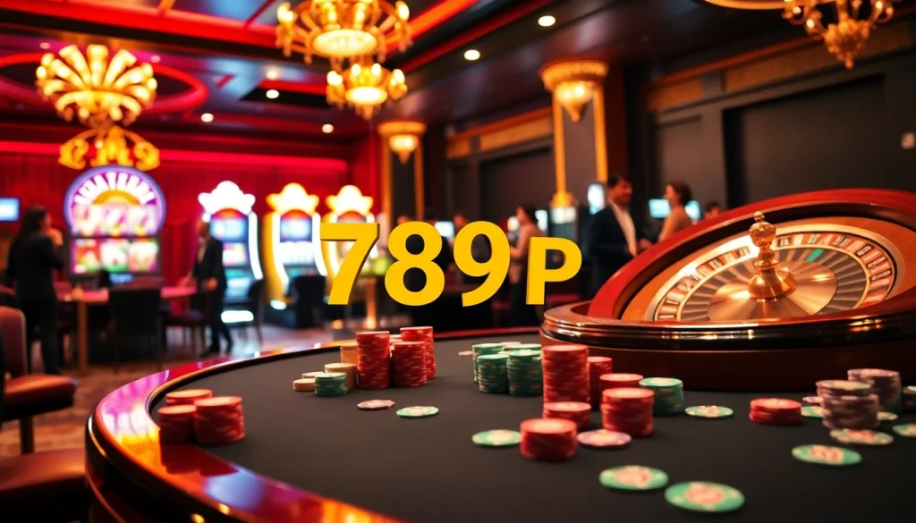 Exciting casino action with immersive table games showcasing 789p's vibrant poker chips and roulette.