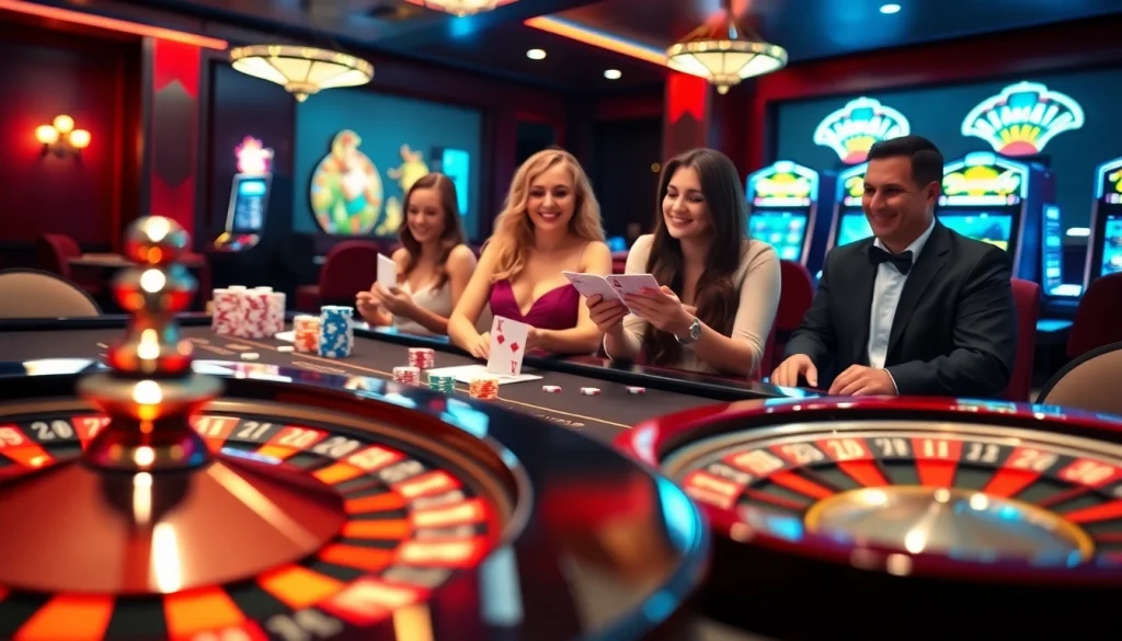 Experience the thrill at MB66 online casino with vibrant poker chips and roulette.