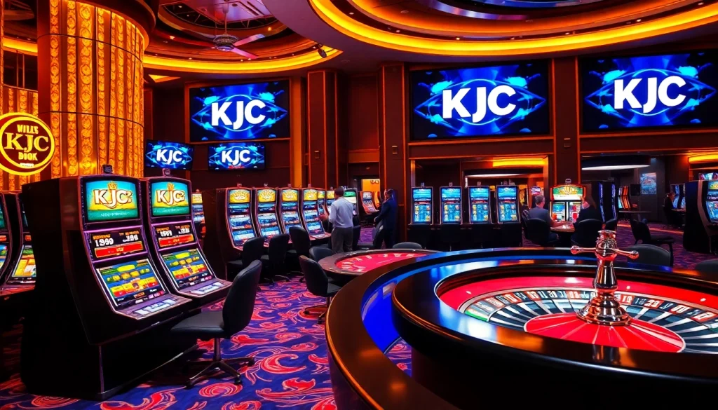KJC creates an exhilarating casino atmosphere with vibrant slot machines and interactive gaming experiences.
