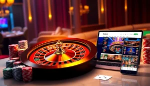 Experience the excitement of Netwin's online gambling with vibrant casino visuals and gaming interfaces.