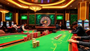 Experience excitement at F8BET with action-packed gambling tables and vibrant slot machines.