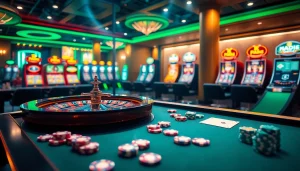 S88VIP offers a luxurious gambling experience featuring professional casino tables and vibrant slot machines.