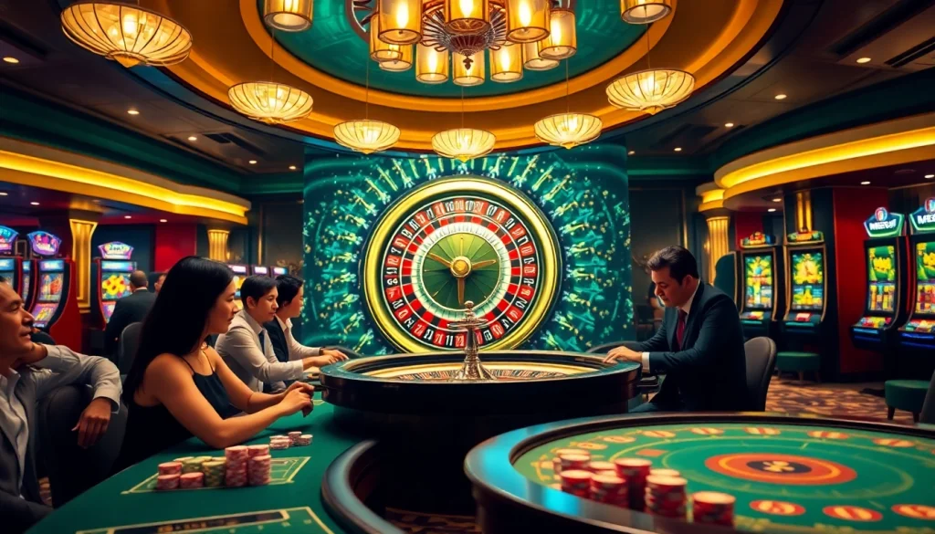 Experience thrilling poker action at MM88's luxurious casino tables.