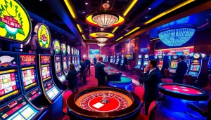 Experience exciting gameplay at https://mm88.how/ featuring luxury casino tables and engaging players.
