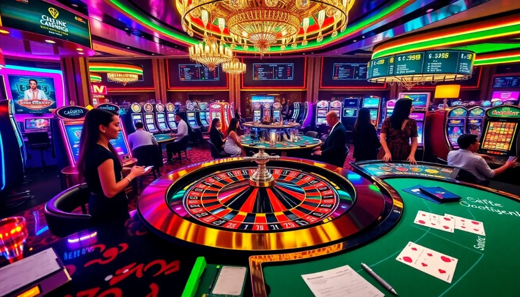 Experience high-stakes gaming action at sinbet.ink with vibrant casino tables and engaging players.