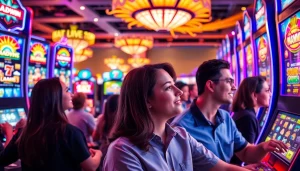 Menangkan slot gacor dengan suasana kasino yang meriah dan pemain bersemangat.