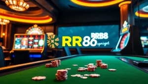Experience the luxury of RR88 with high-stakes poker and vibrant slot machines.